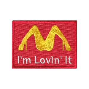 Embroidered PATCH &quot;I&#39;m lovin&#39; it&quot;