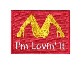 Embroidered PATCH "I'm lovin' it"