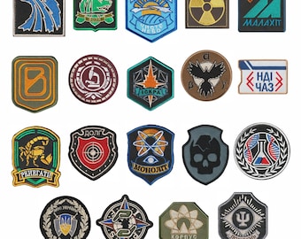 STALKER Patches Choose Faction, Embroidered Morale Patch Hook and Loop, S.T.A.L.K.E.R. 2 Cosplay, Duty Monolith Freedom Varta NIICHAZ Badge
