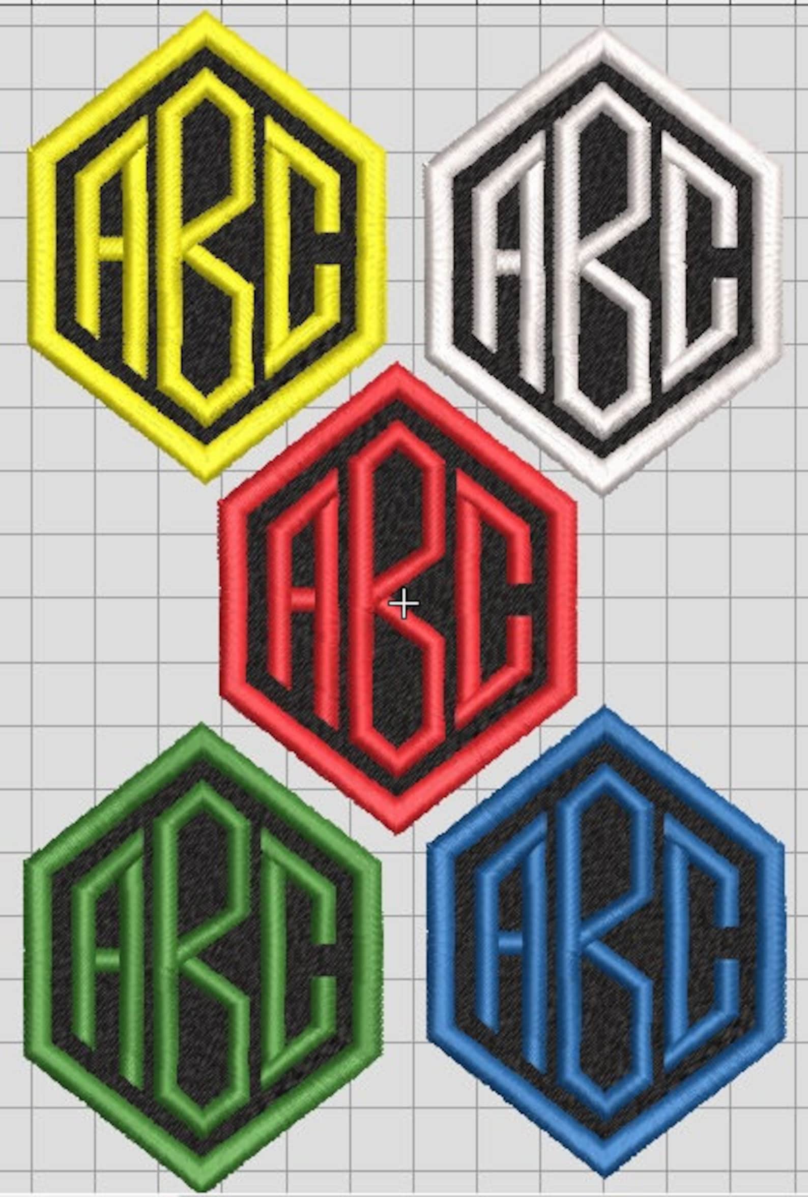 Custom Embroidered Name Initial Monogram Patch with hook and Etsy