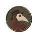 Embroidered PATCH 'Plague doctor' with hook and loop fasteners or sew on or iron on. 