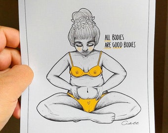 All bodies are good bodies Print