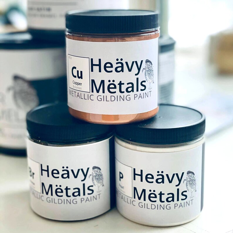 Wise Owl Heavy Metals Metallic Gilding Paint 8oz Metallic Etsy