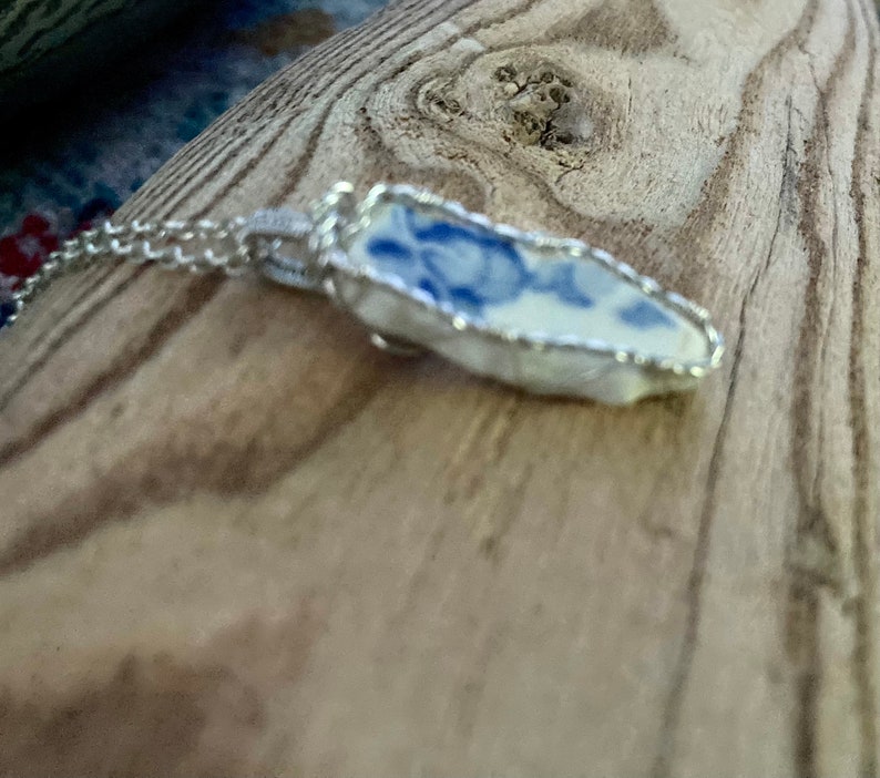 Handmade in Scotland Scottish sea pottery pendant
