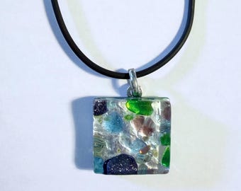 Lámpara colgante vintage de cristal de Murano - Il Mosaic Veneziano, New Old Stock 2004