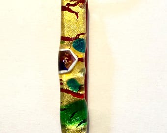 Colgante vintage de pan de oro de Murano – Collar de cristal italiano, 2004, nuevo y de antiguo stock
