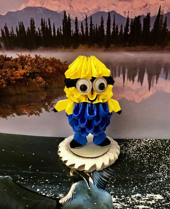 3d Origami Minion