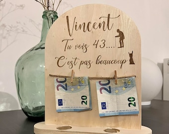 Cadeau d'anniversaire personnalisé en bois, prénom en bois, cadeau original en bois, anniversaire, idée cadeau