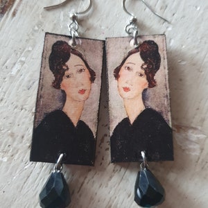 Orecchini pendenti "Ritratto di Dedie" Amedeo Modigliani