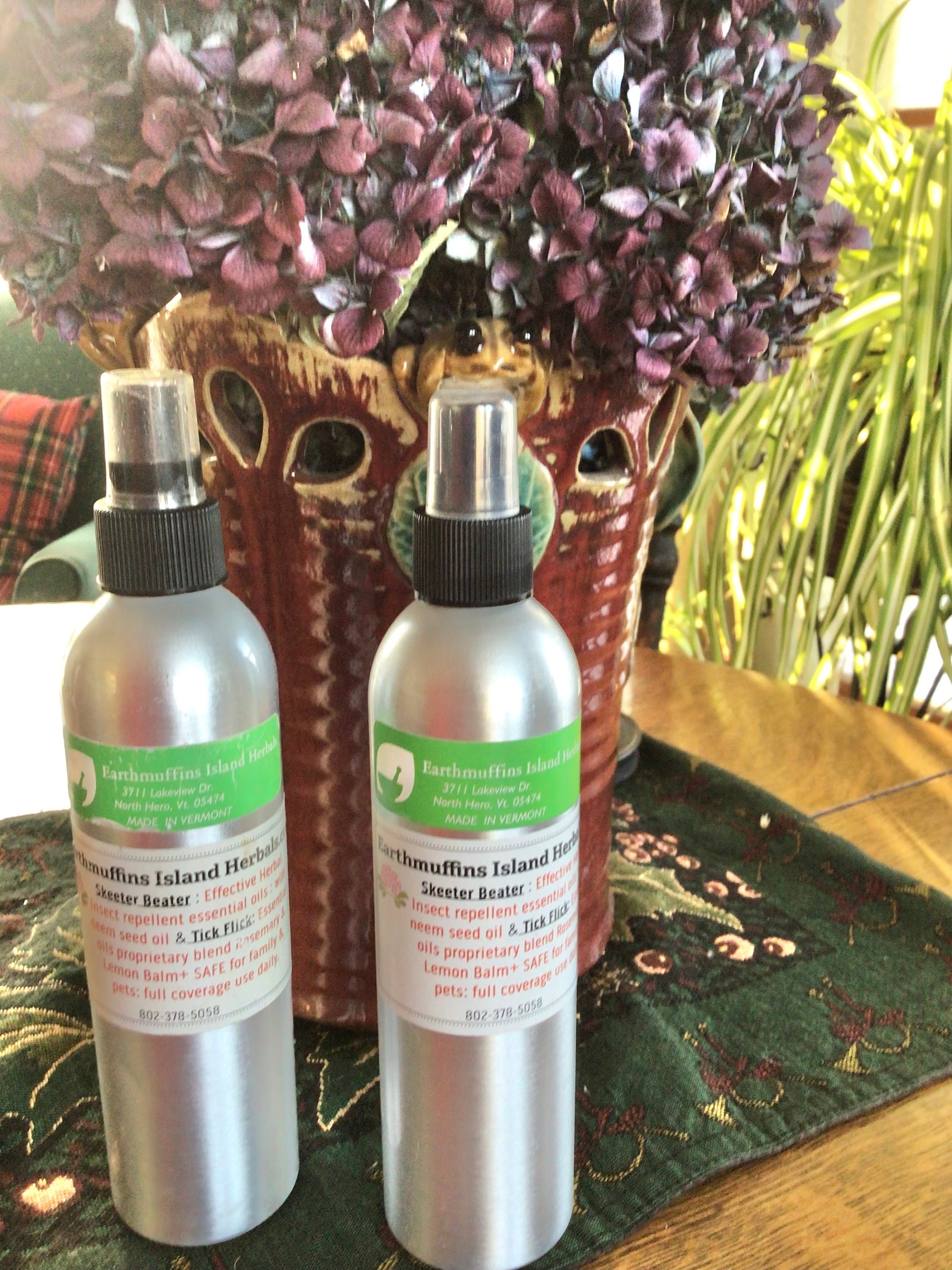 Herbal Insect Repel Double 2X SKEETER BEATER + Tick Flick TM Repels naturally