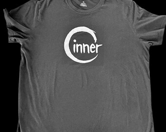 Przerobiony czarny T-shirt | Oryginalny graficzny T-shirt Cinner Babe w stylu streetwear (XL)