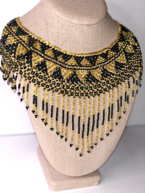 Aztec mayan Style Beaded Necklace Etsy Australia