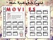 Movie Tracker Bullet Journal | 5-Star Rating Film Review BuJo Printable Inserts | Movies Watched | Film Log | Movie Wishlist | Movie Night 