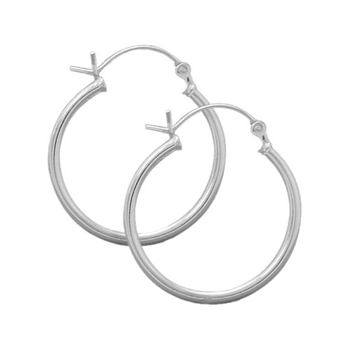 925 Sterling Silver 2mm X 15mm Hoop Earrings With Click Sold - Etsy