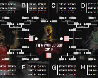World Cup wall chart (Mo Salah!!!)
