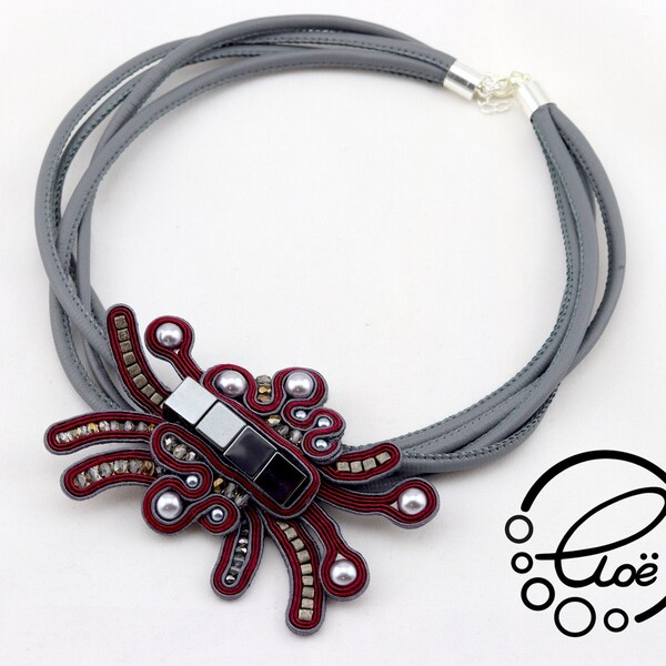 Collana Soutache fatta a mano