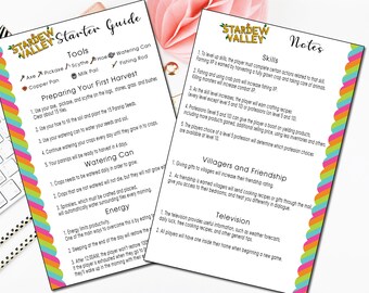 Stardew Valley Guide Etsy