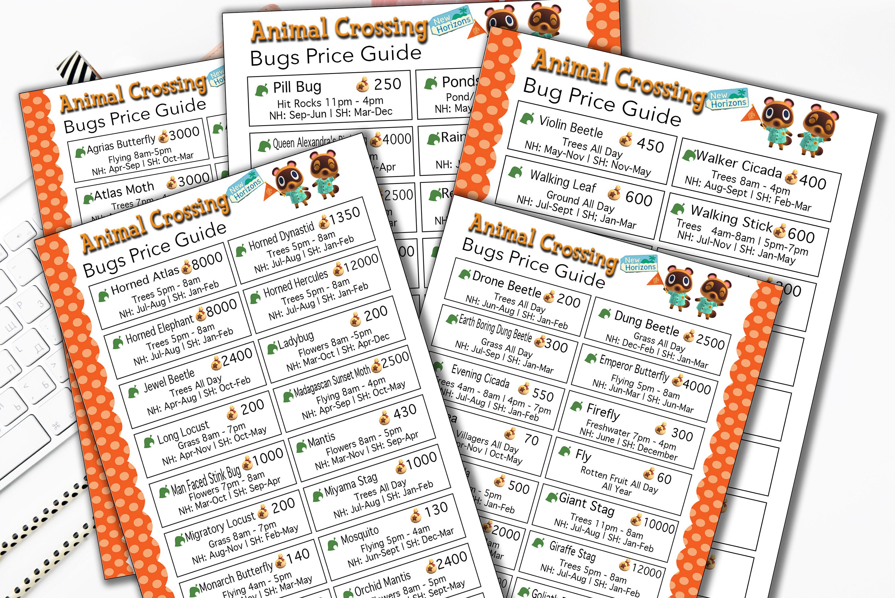 Animal Crossing Planner Printable Bundle Animal Crossing New | Etsy Canada