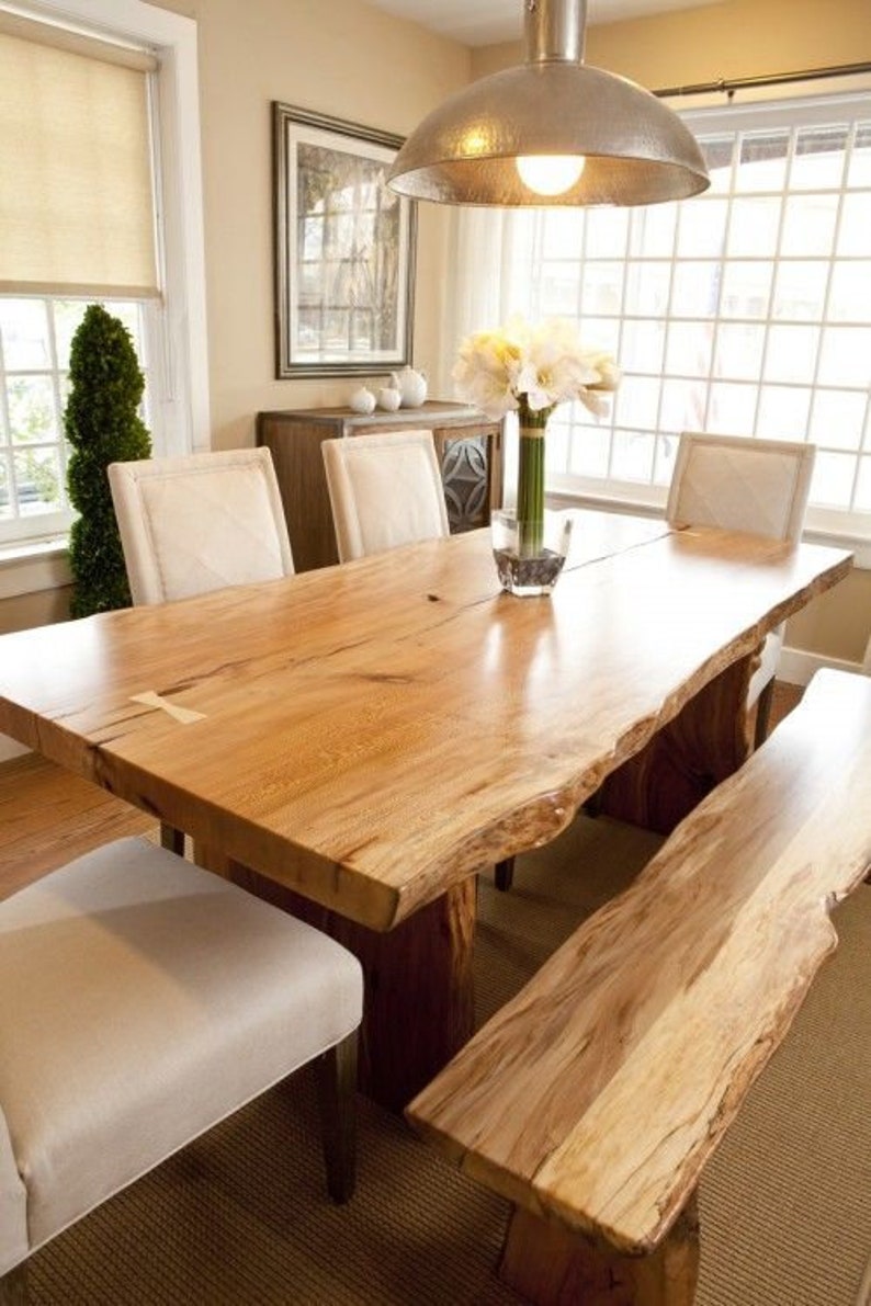 live edge dining room table