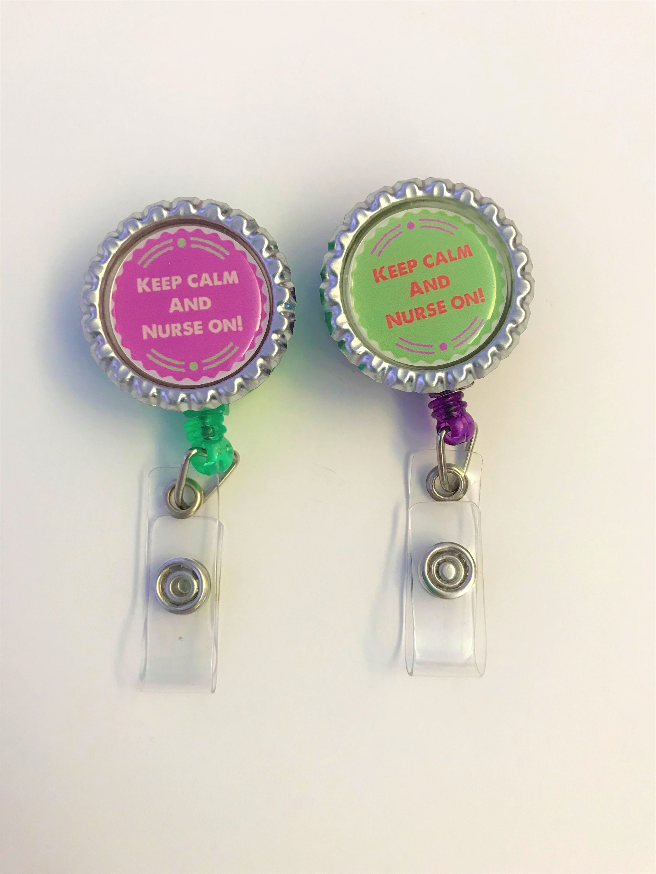 ID Clip Retractable ID Nurse ID Clips Colorful Id Clip Etsy UK