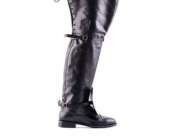 Bottes de mousquetaires pour homme, bottes d'homme du 17e siècle, bottes d'homme historiques, Paoul D'Artagnan (art. 712)