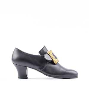 Man costume shoe, 18th century man shoe, historical men shoe with buckles, Paoul Philippe (art. 733)