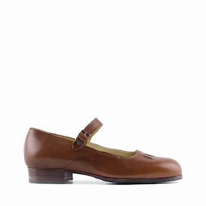 Tudor scarpe storiche in pelle marrone modello 739_30C Paoul Georg