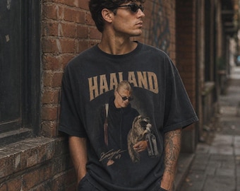 Erling Haaland Raccoon Meme Shirt, Funny Haaland Graphic Tee, Vintage Football Fan T-Shirt, Norway Soccer Meme Shirt, Bootleg Style Gift #2