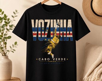 Vozinha Cabo Verde Goalkeeper Shirt, Cape Verde Soccer Tee, Vintage Football Fan T-Shirt, National Team Gift, Cape Verde Goalkeeper shirt
