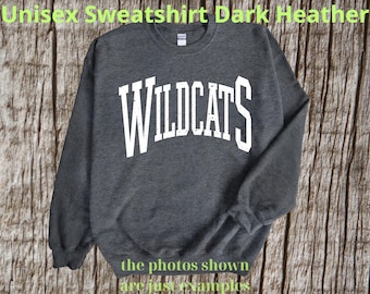 Vintage Wildcats T-Shirt, Wildcats Mascot Shirt, Wildcats Gameday Shirt, Wildcats Shirt, Wildcats Team Shirt, Go Wildcats, mascot Wildcats