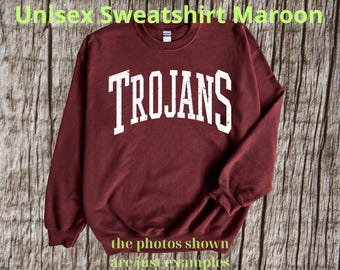 Vintage Trojans T-Shirt, Trojans Mascot Shirt, Trojans Gameday Shirt, Trojans Shirt, Trojans Team Shirt, Go Trojans, mascot Trojans