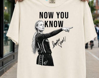 Sophie Cunningham Now You Know Shirt, Indiana Fever Basketball Tee, Point God Graphic Shirt, Comfort Colors Fan Gift, Sophie Cunningham Gift