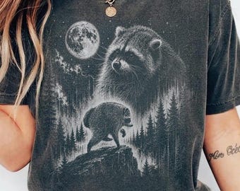 Vintage Jimothy Raccoon Shirt, Seattle Feral Legend Tee, Retro Moon Raccoon Graphic Shirt, Funny Trash Panda Comfort Colors T-Shirt