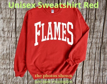Vintage Flames T-Shirt, Flames Mascot Shirt, Flames Gameday Shirt, Flames Shirt, Flames Team Shirt, Go Flames, Retro Flames Shirt