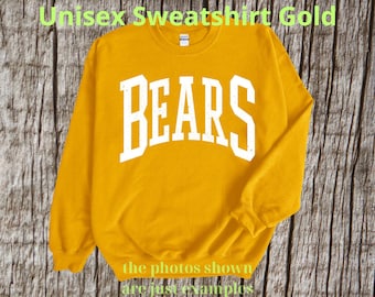 Vintage Bears T-Shirt, Bears Mascot Shirt, Bears Gameday Shirt, Bears Shirt, Bears Team Shirt, Go Bears, mascot Bears