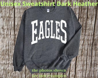 Vintage Eagles T-Shirt, Eagles Mascot Shirt, Eagles Gameday Shirt, Eagles Shirt, Eagles Team Shirt, Go Eagles, mascot Eagles