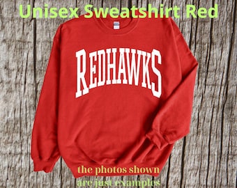 Vintage RedHawks T-Shirt, RedHawks Mascot Shirt, RedHawks Gameday Shirt, RedHawks Shirt, RedHawks Team Shirt, Go RedHawks