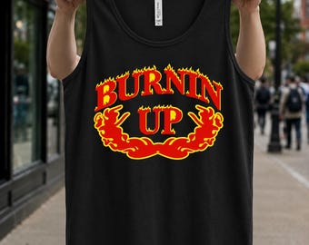 Tank Top Burnin Up 2026 Shirt, Retro Pop Rock T-Shirt, 2000s Music Tee, Concert Fan Shirt, Y2K Graphic Gift