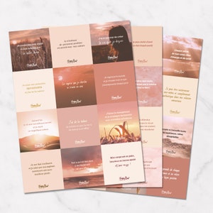 Jeu de cartes Affirmations positives