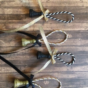 Black and gold chess pieces set of 16