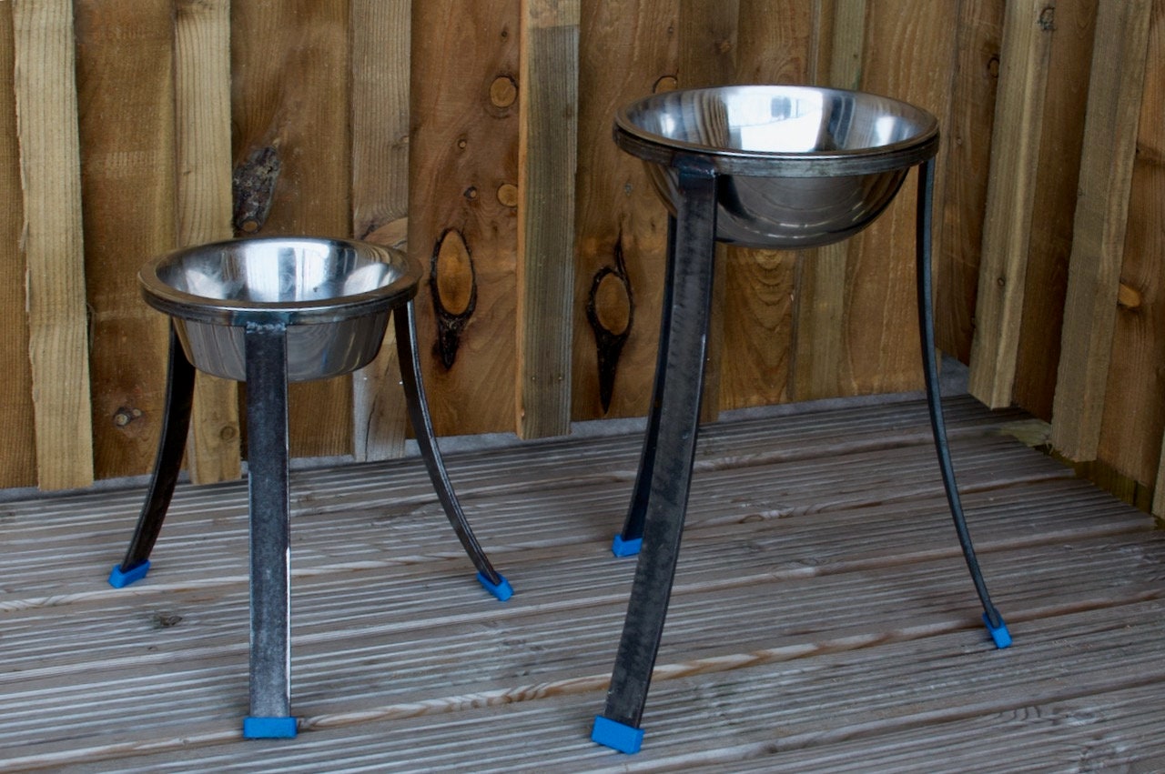 Elevated dog bowl stand Etsy
