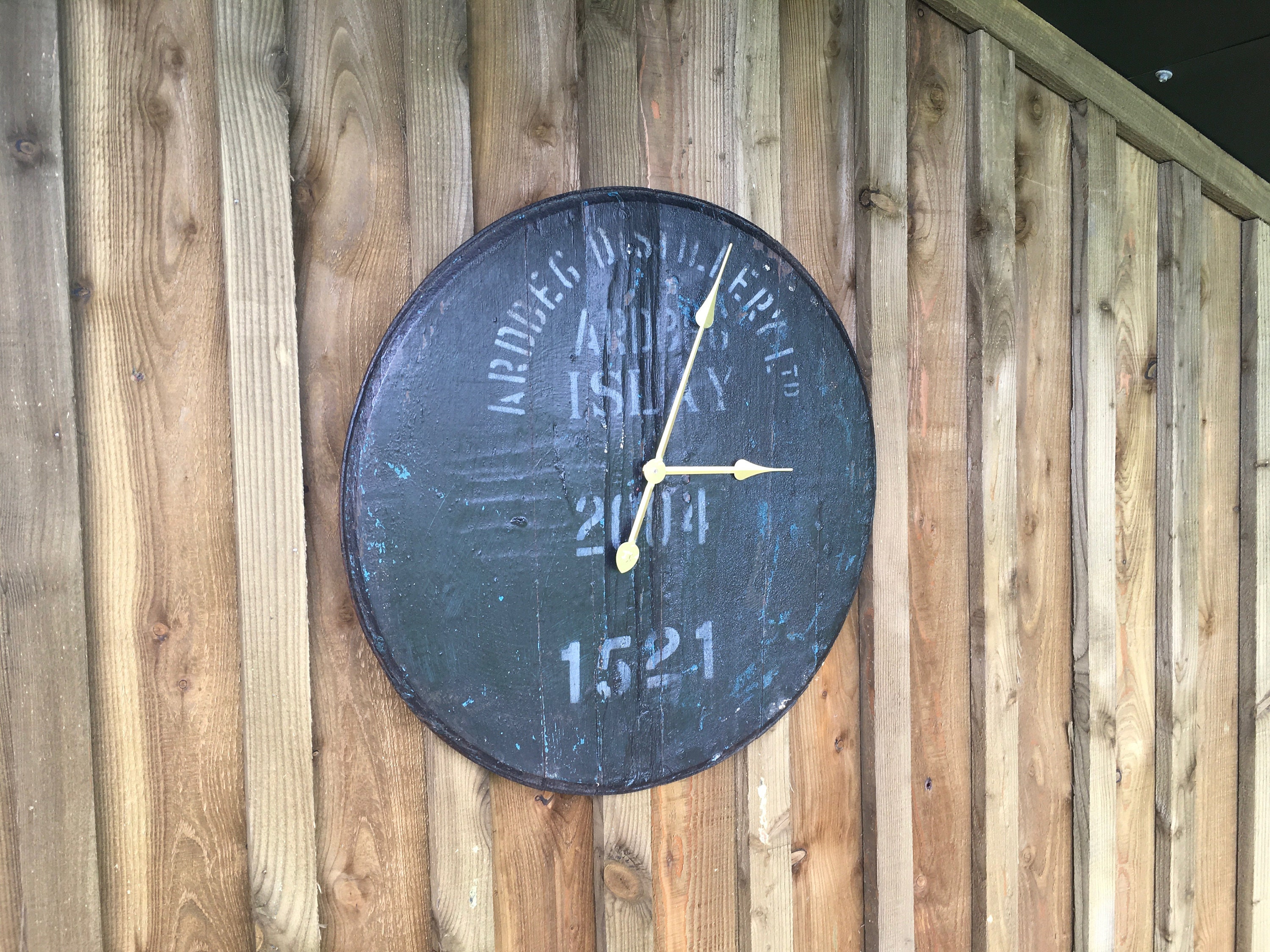 Ardbeg Whiskey barrel lid clock 21inch Etsy