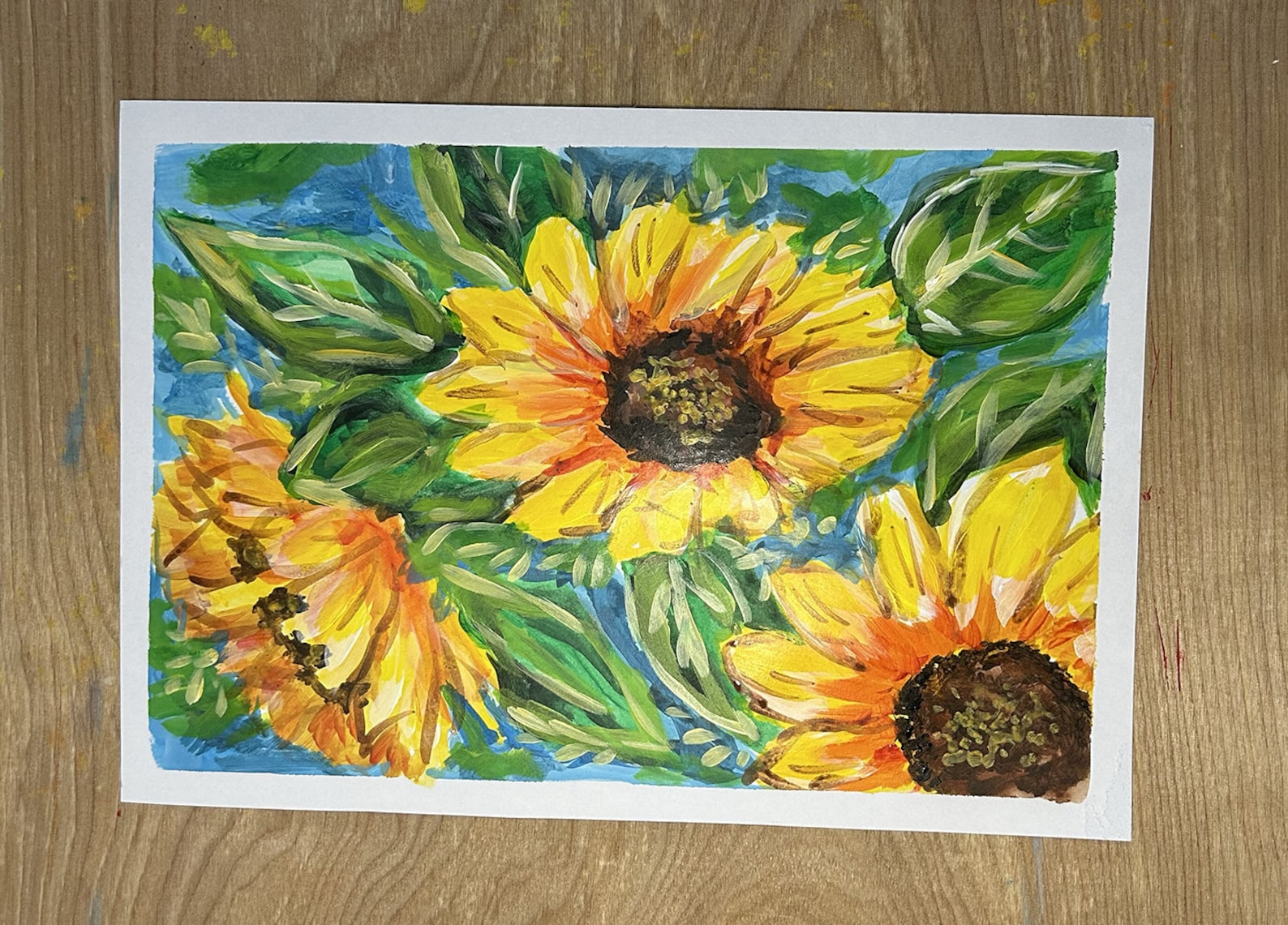 Sunflowers Painting Tutorial | Easy Learn to Paint Guide (PDF) - Etsy