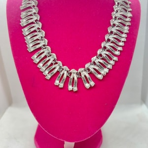 A Stunning Vintage Coro Silvertone Necklace