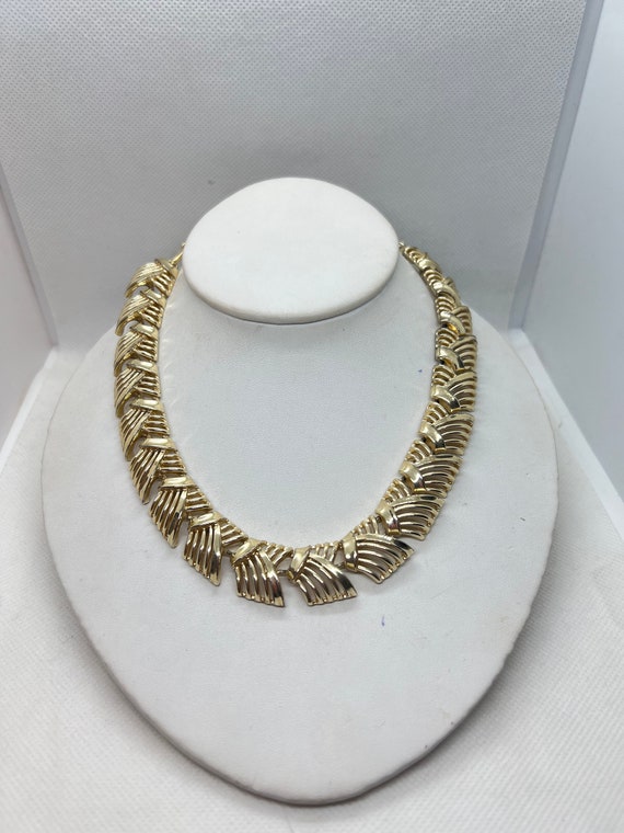 Coro signed gold tone Necklace