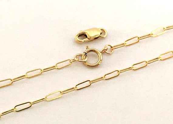 Paperclip Chain Necklace Paperclip Necklace Set Gold Paperclip Link 18K  Gold Layered Rectangle Chain Set - Etsy