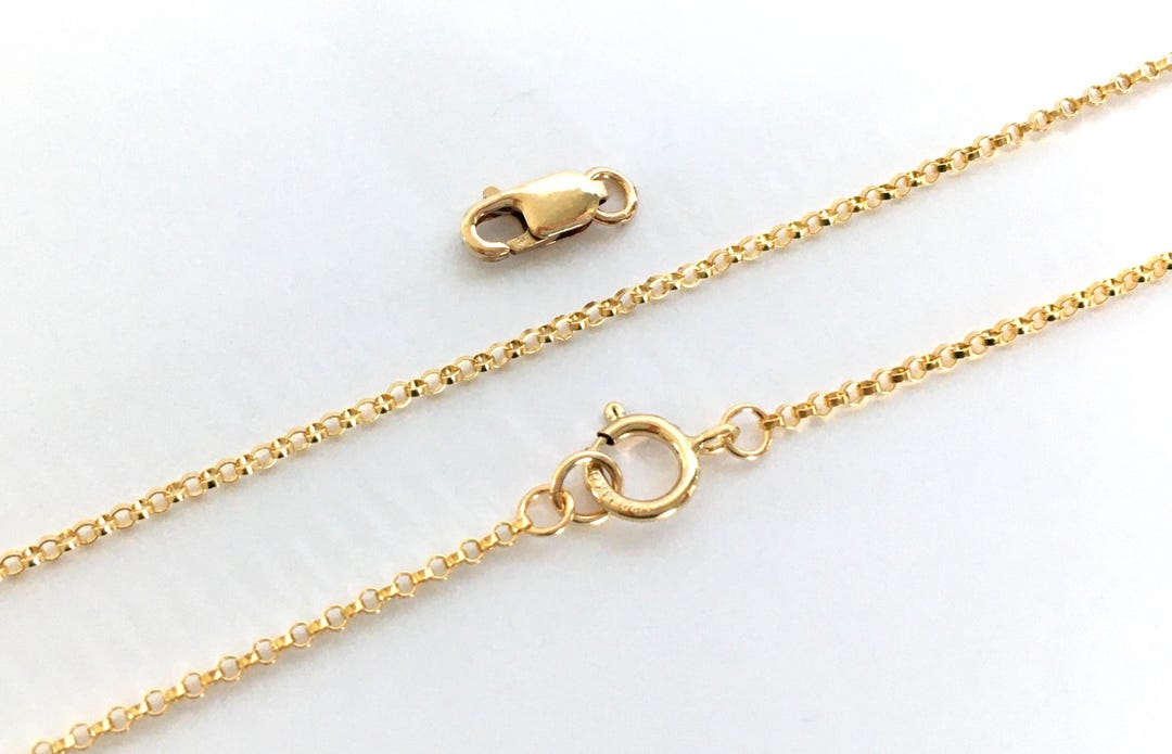 14K Gold Filled Rolo Chain Bracelet / 16 Cm - 20 Cm / Fine Delicate 1 ...