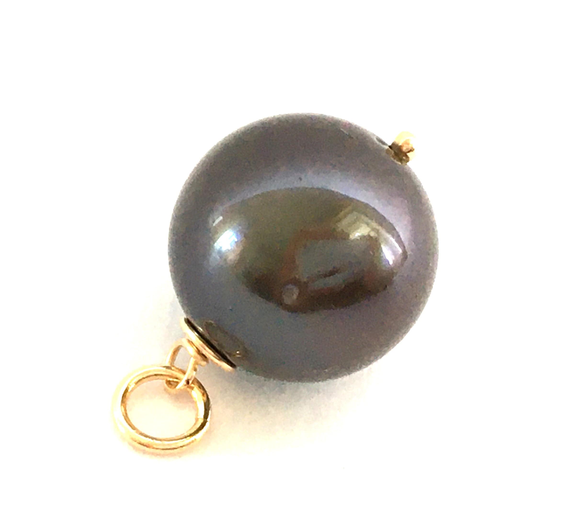 Perla Di Coltura Di Tahiti Nera Barocca - Perla Barocca Di Tahiti