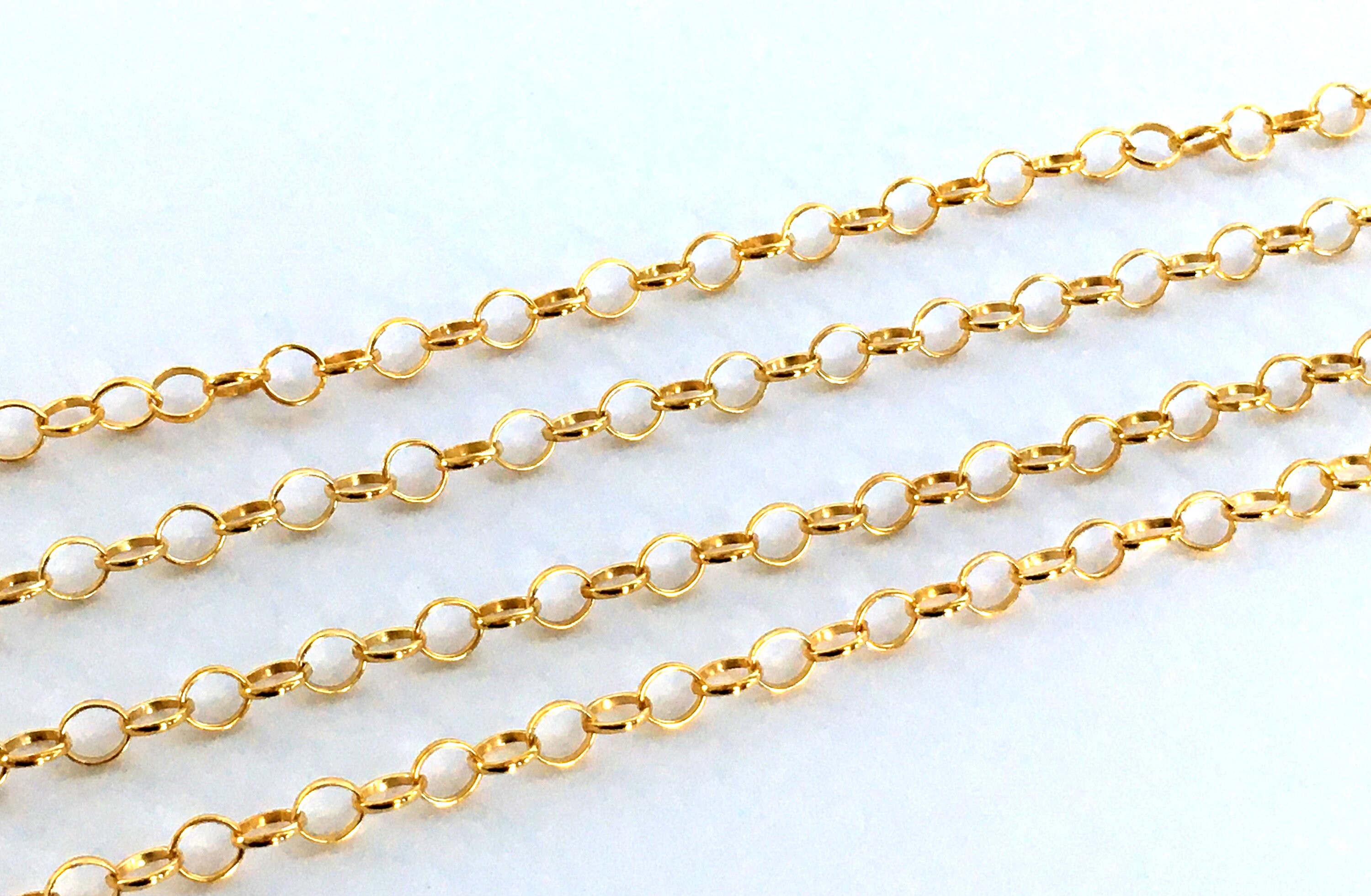 55 cm Gold Filled Belcher Chain Necklace / 21.7 Inch / 31 mm Etsy
