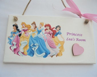Personalised Bedroom Name Door Sign Plaque Baby Girl Princess Boy Gift Xmas 